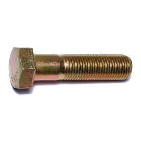 1/2"-20 x 2" Zinc Plated Grade 8 Steel Fine Thread Hex Cap Screws (8 pcs.)