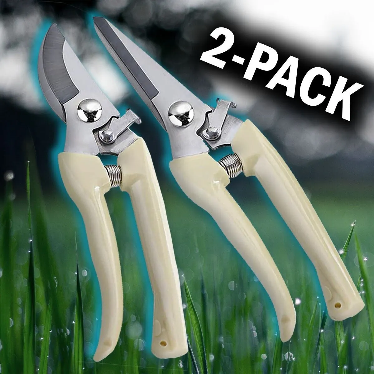 2 Pack Pruning Shears Cutter Home Gardening Plant Scissor Branch Garden Pruner