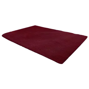 230x200cm Floor Rugs Large Shaggy Rug Area Carpet Bedroom Living Room Mat - Burgundy