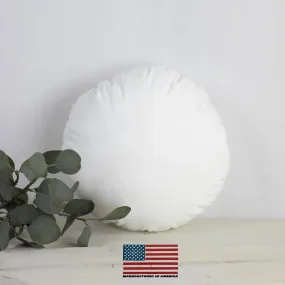 27" | Round Pillows Insert | Indoor Outdoor Hypoallergenic Polyester Pillow Insert | Quality Insert | Round Pillow Form | Round Pillow