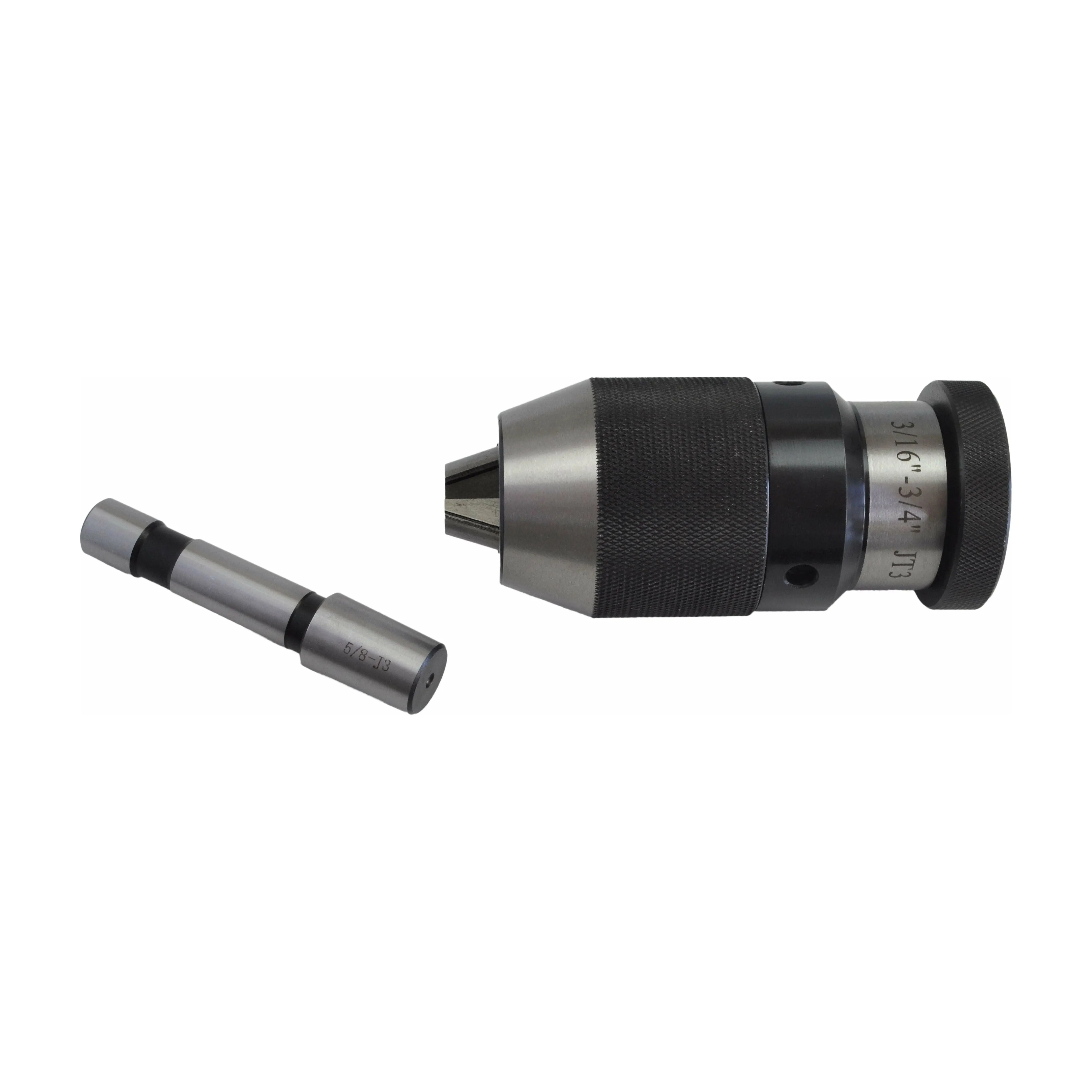 3/16"-3/4" JT3 Keyless Drill Chuck 5/8 Straight Shank Arbor