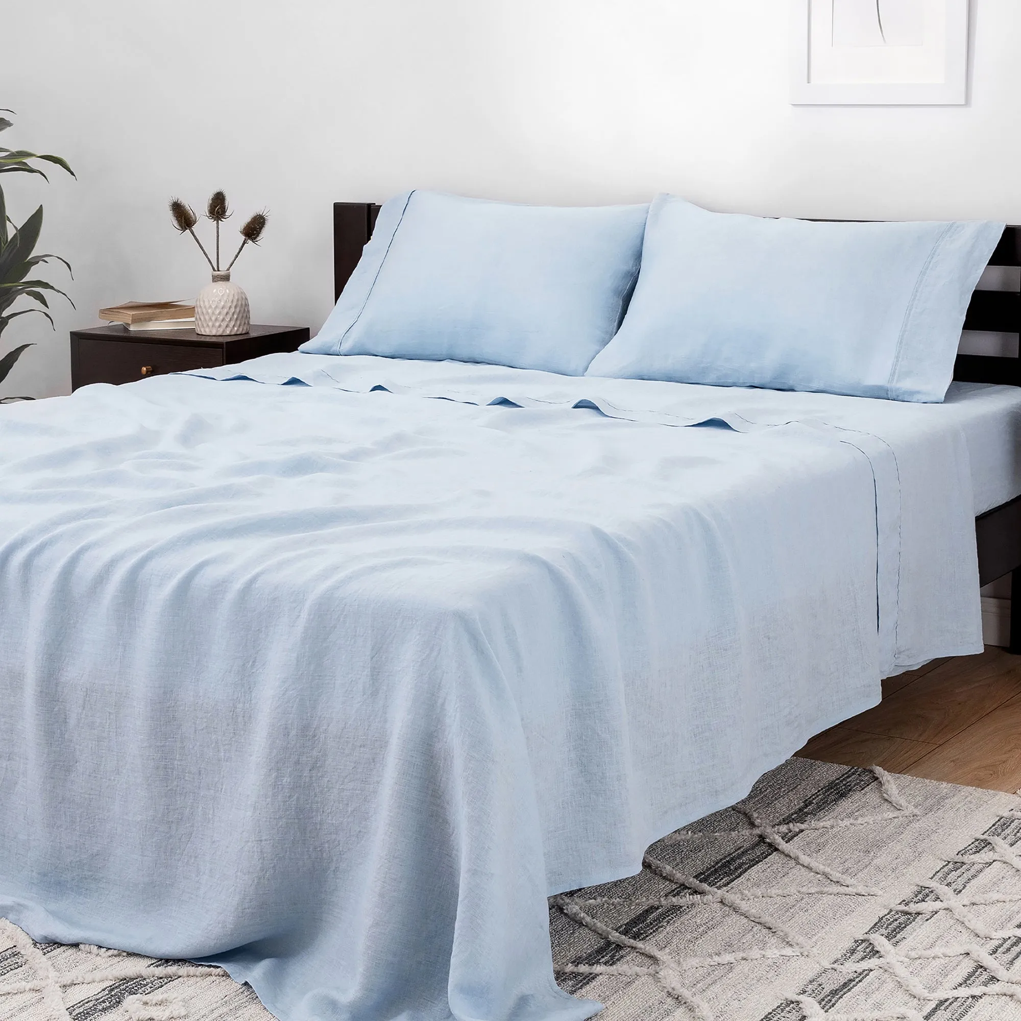 4-Piece Flax Linen Sheet Set