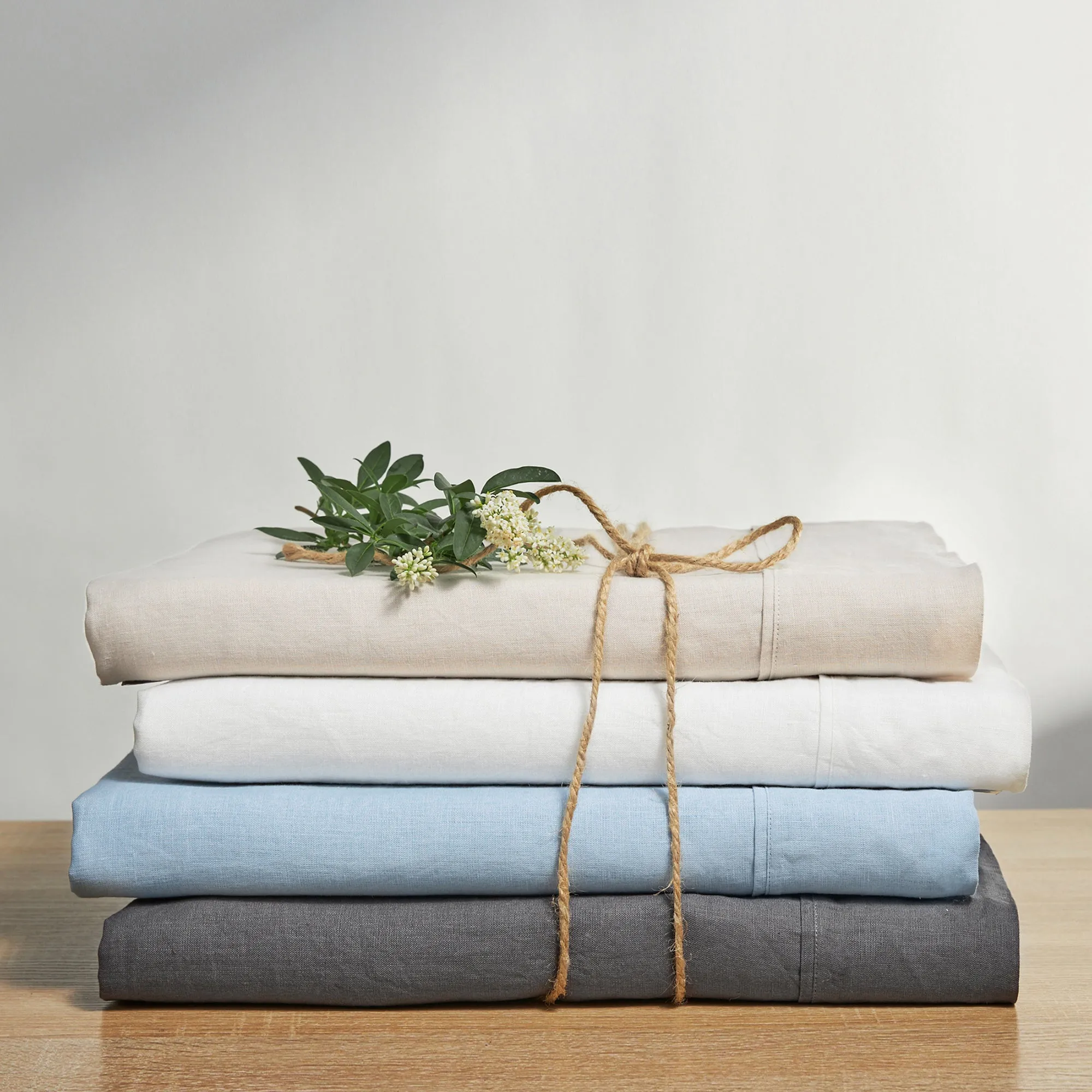 4-Piece Flax Linen Sheet Set