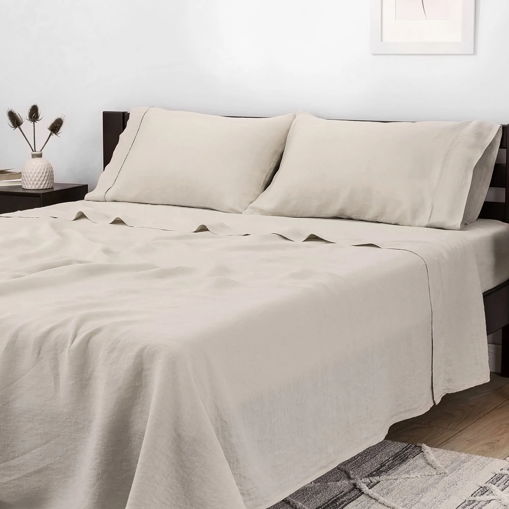 4-Piece Flax Linen Sheet Set