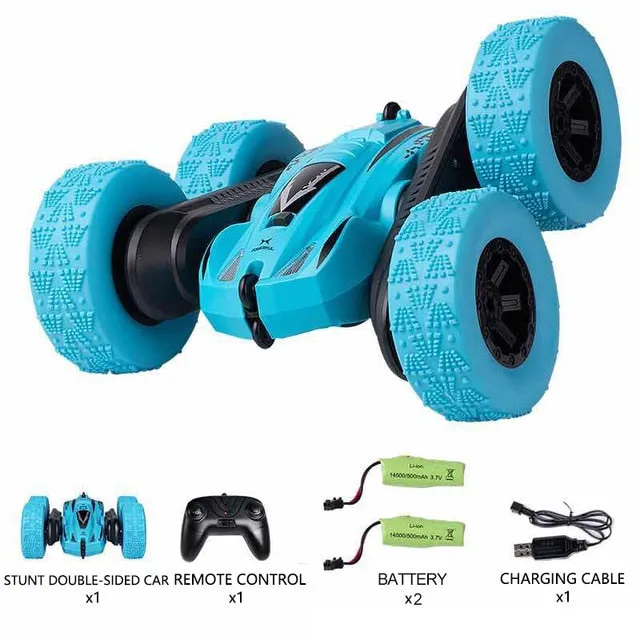 4WD RC Car Radio Remote Control Car, Stunt Cars 360° Reversal Vehicle Model Toys For Children