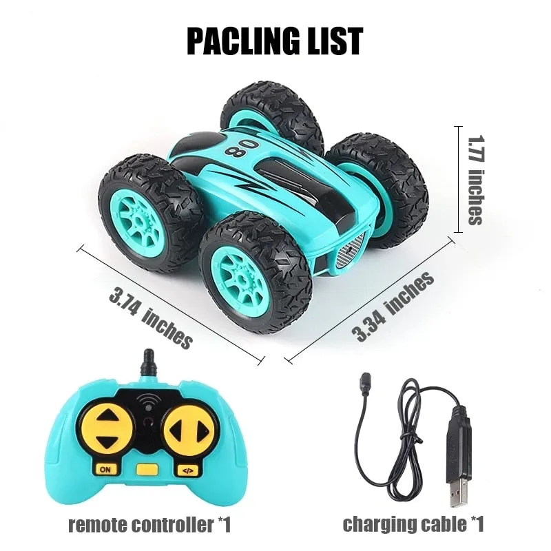 4WD RC Car Radio Remote Control Car, Stunt Cars 360° Reversal Vehicle Model Toys For Children