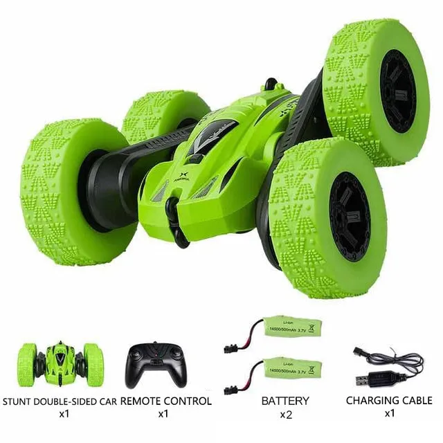 4WD RC Car Radio Remote Control Car, Stunt Cars 360° Reversal Vehicle Model Toys For Children