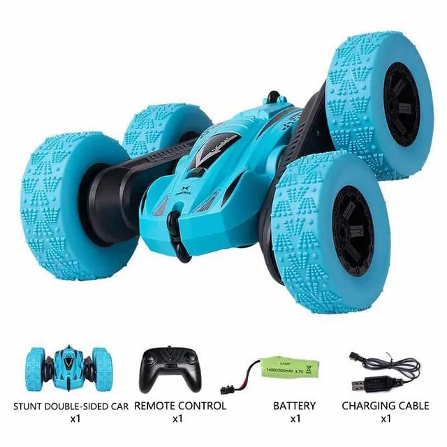 4WD RC Car Radio Remote Control Car, Stunt Cars 360° Reversal Vehicle Model Toys For Children