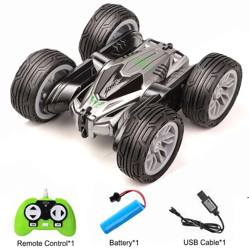 4WD RC Car Radio Remote Control Car, Stunt Cars 360° Reversal Vehicle Model Toys For Children