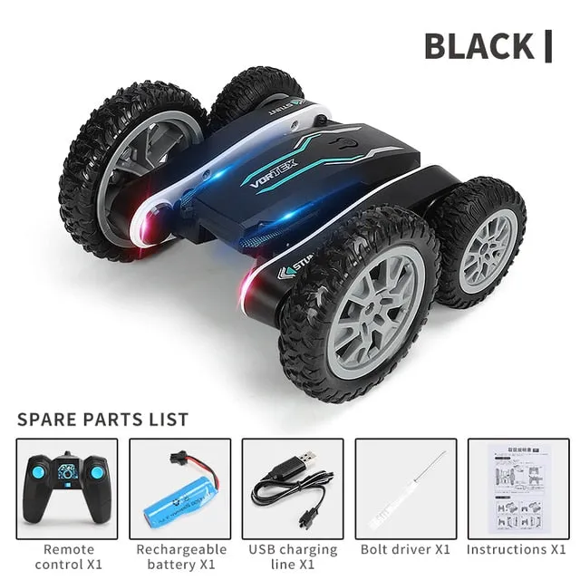 4WD RC Car Radio Remote Control Car, Stunt Cars 360° Reversal Vehicle Model Toys For Children