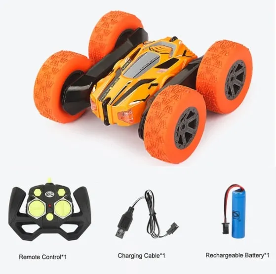 4WD RC Car Radio Remote Control Car, Stunt Cars 360° Reversal Vehicle Model Toys For Children