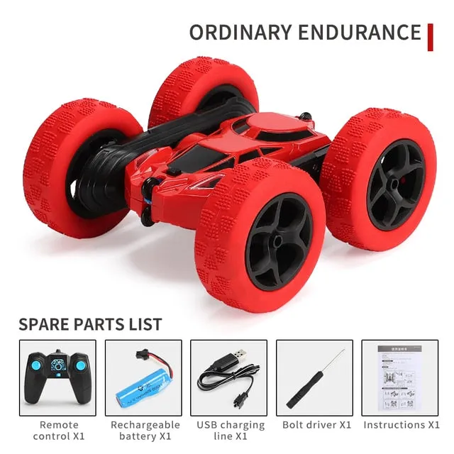 4WD RC Car Radio Remote Control Car, Stunt Cars 360° Reversal Vehicle Model Toys For Children