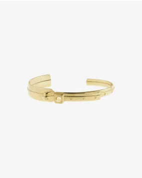 A Vanitas - Razor Wristband Cuff - (Yellow Gold)