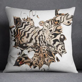 Abstract Tiger Throw Pillow