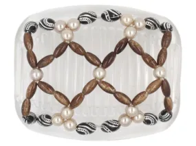 African Butterfly Hair Comb - Ndalena Clear 84