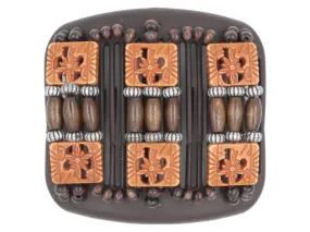 African Butterfly Hair Comb - Tripla Brown 61