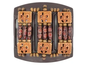 African Butterfly Thick Hair Comb - Tripla Brown 47