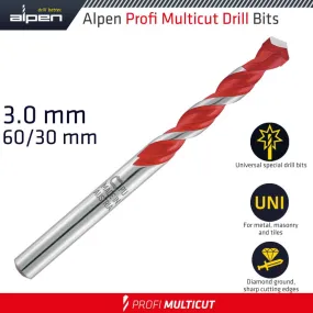 ALPEN PROFI MULTICUT DRILL BIT 3.0MM ALP17203