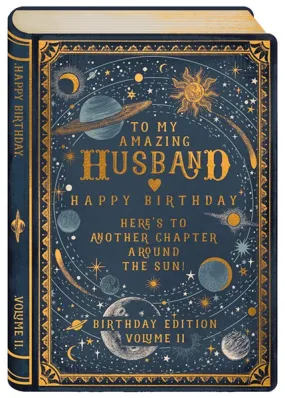 Amazing Husband book birthday card