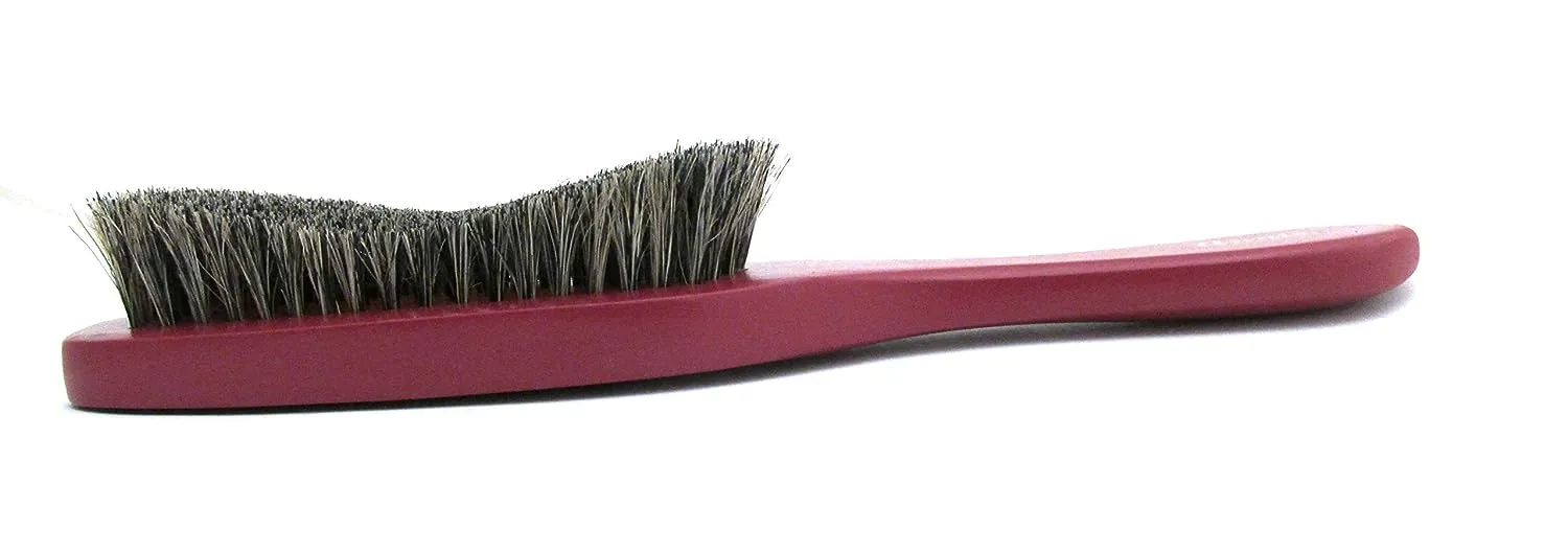 Annie Soft Wave Curved Bristle Brush 100% Pure Boar Bristles #2340