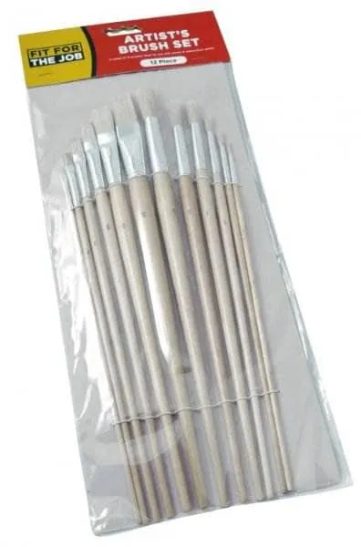 Artist Paint Brush Set - Plain