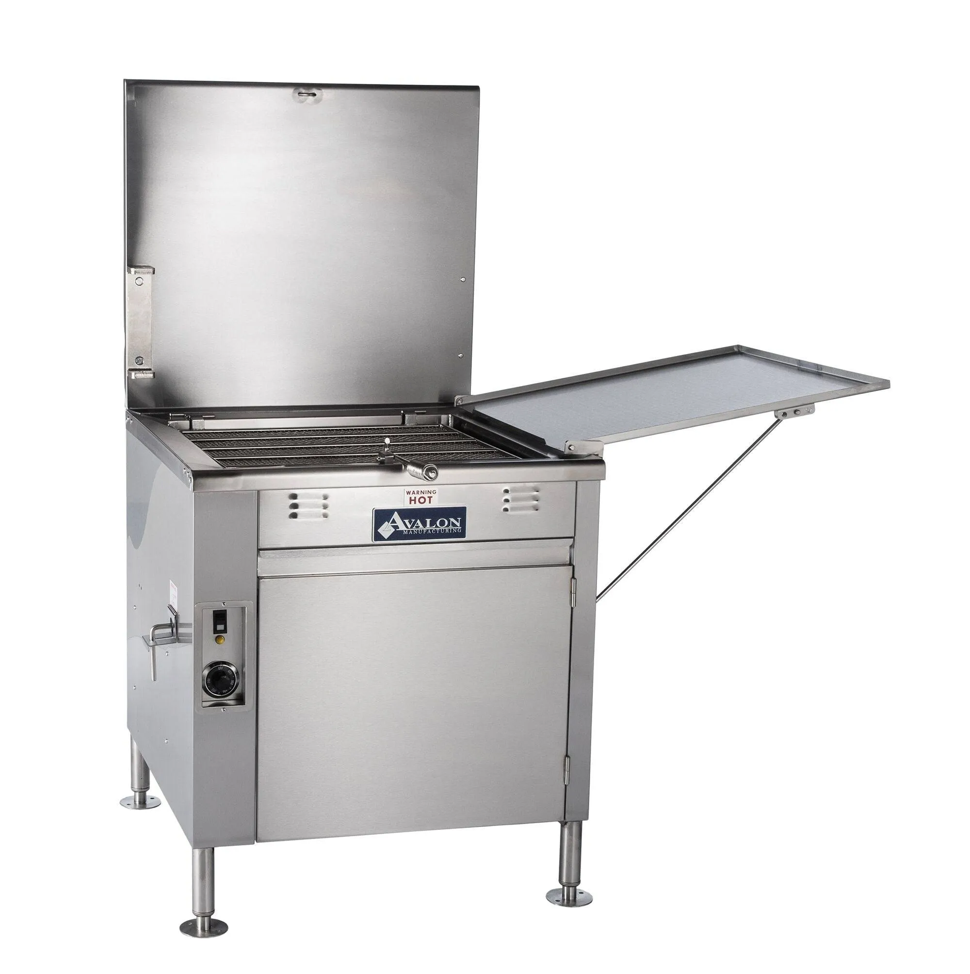 Avalon (ADF24-E) 24" X 24" Donut Fryer, Electric (1 phase), Left Side Drain Board with Submerge Screen (ASUB24-E)