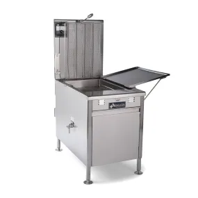 Avalon (ADF26-G-P) 18" x 26" Donut Fryer, Propane, Standing Pilot, No Power, left Side Drain Board with Submerger Screen