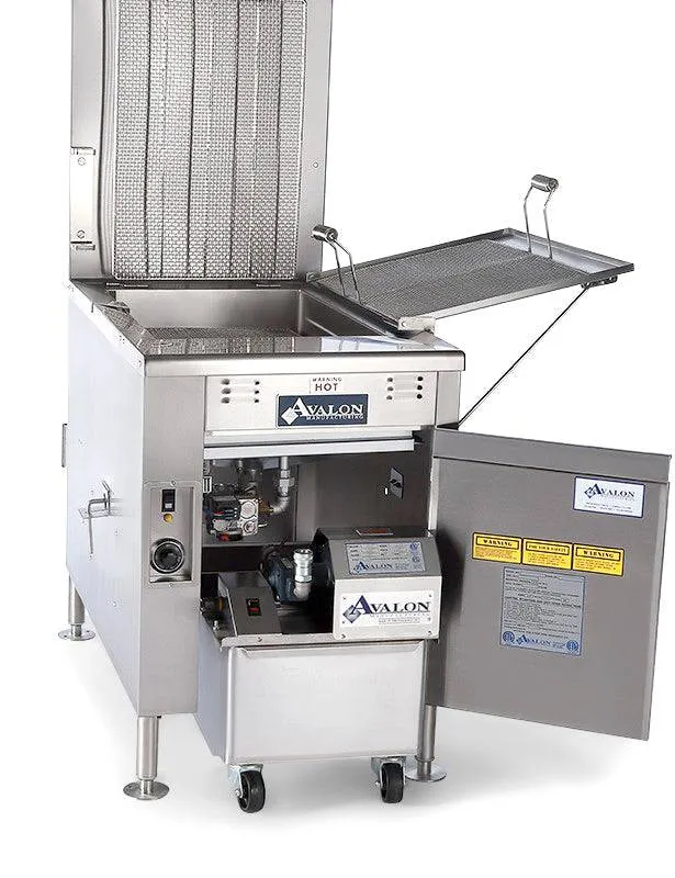 Avalon (ADF26-G-P-BA) 18" x 26" Donut Fryer, Propane, Electronic Ignition, Left Side Drain Board