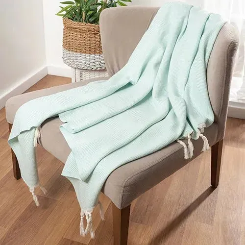 Avery 80292TEA Teal Throw Blanket