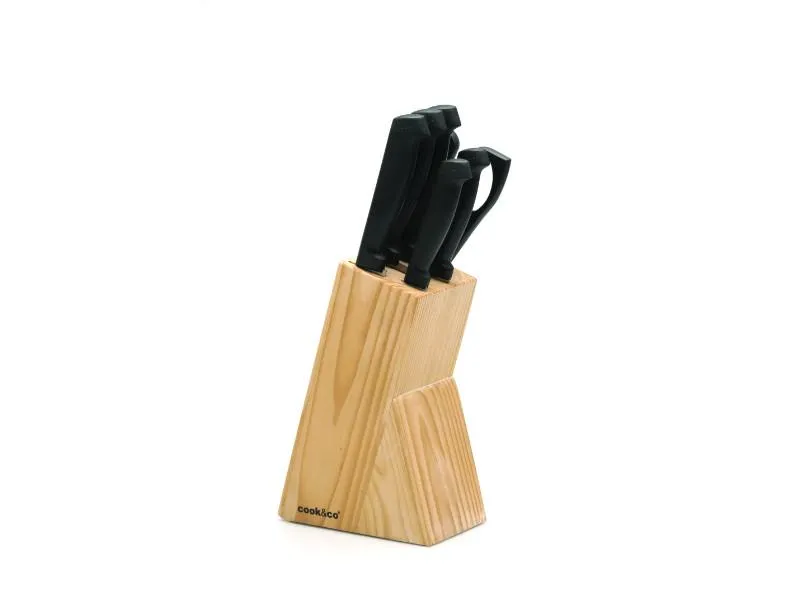 BergHOFF Ergonomic 7Pc Stainless Steel Knife Block