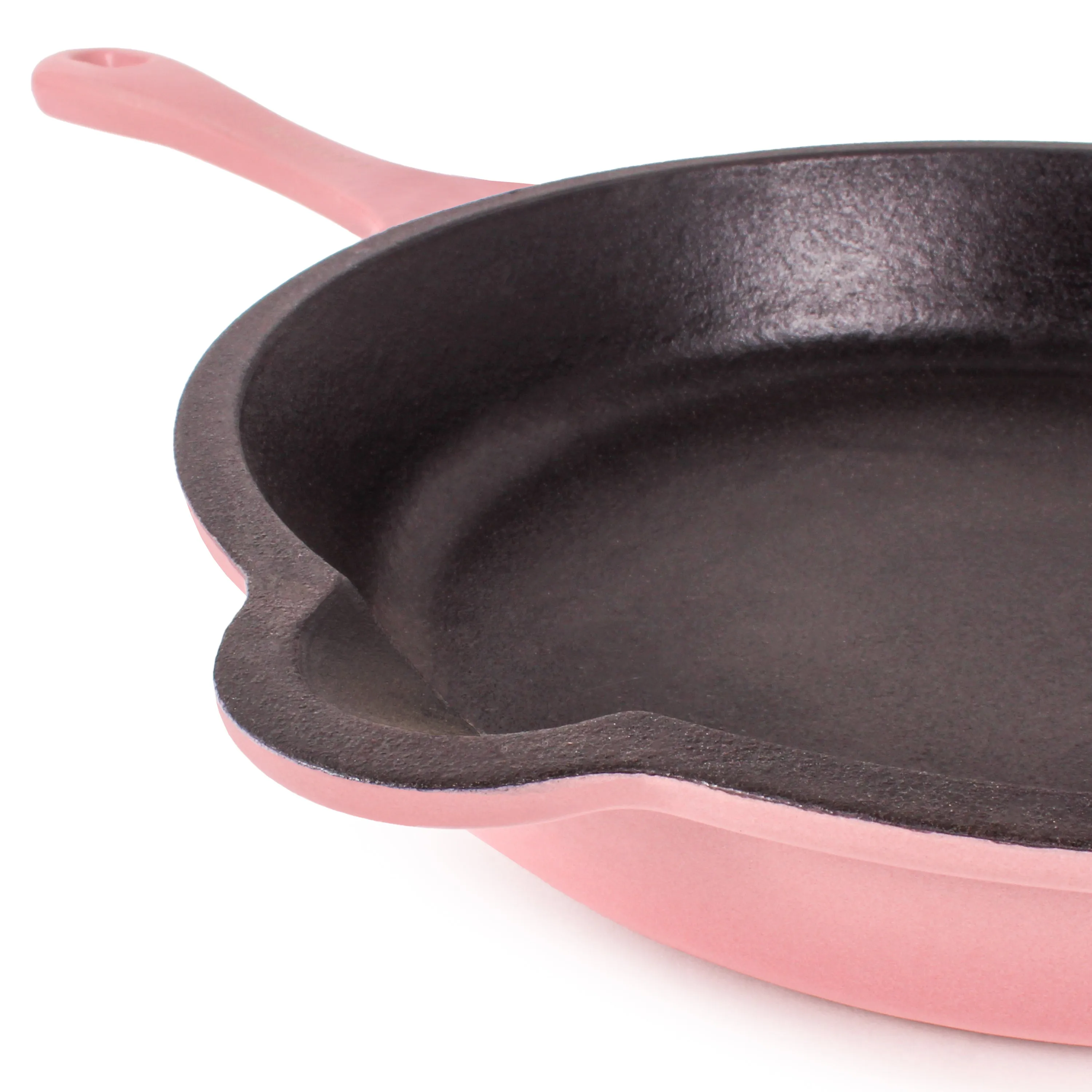 BergHOFF Neo 5pc Cast Iron Dutch Oven Set with 10" Fry Pan, 3qt. & 5qt., Pink