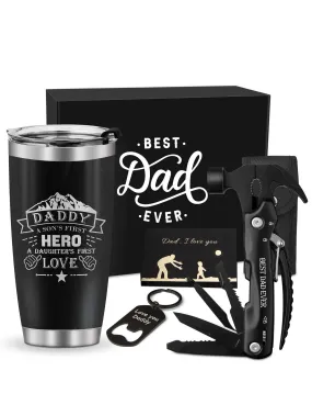 Best Men Gift Ideas Basket Box Tumbler Keychain Multitool Set