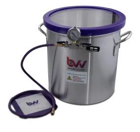 Best Value Vacs 15 Gallon Aluminum Side Mount Vacuum and Degassing Chamber