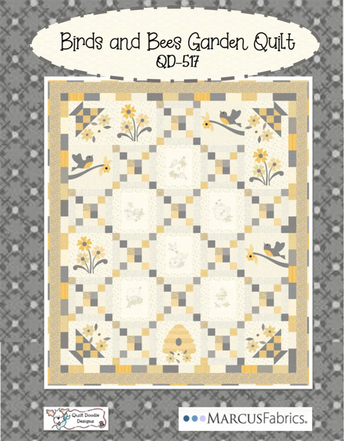 Birds and Bees Garden Quilt Pattern