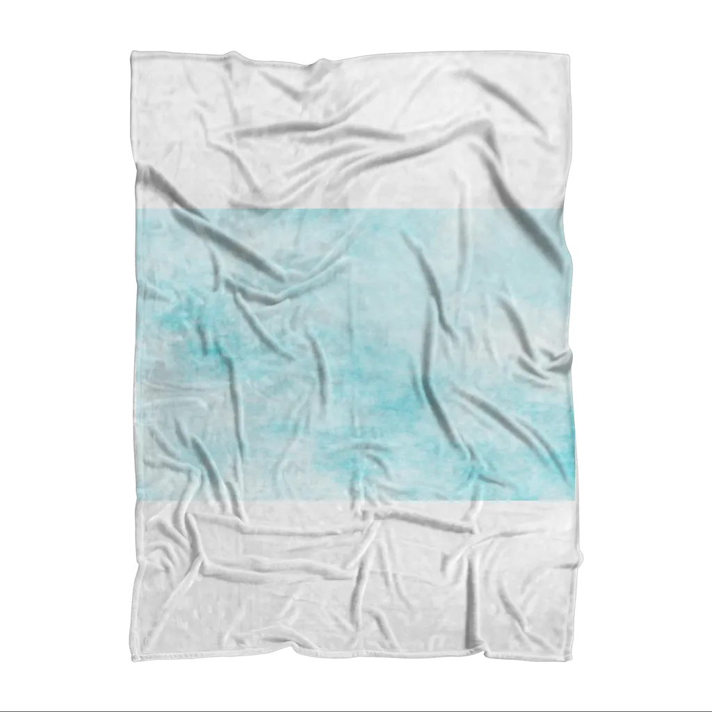 Blue Clouds Sublimation Throw Blanket