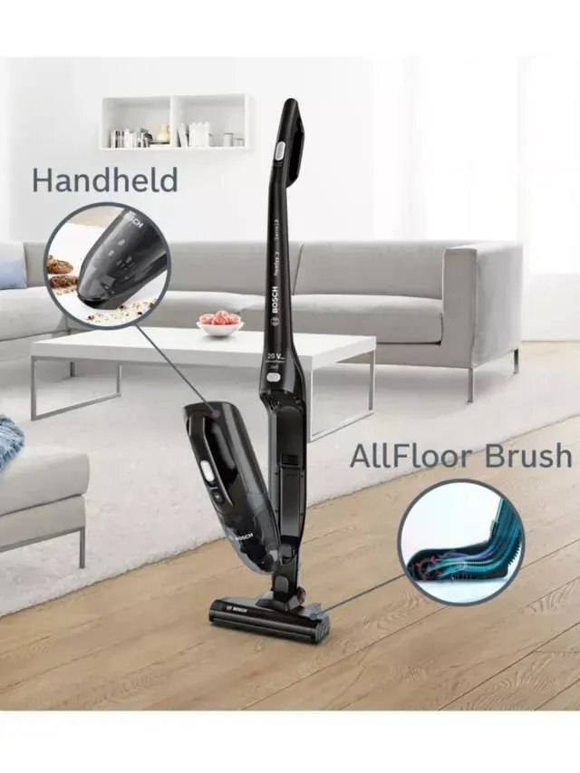 Bosch BCHF220GB Cordless Vacuum Cleaner with up to 44 Minutes Run Time - Black