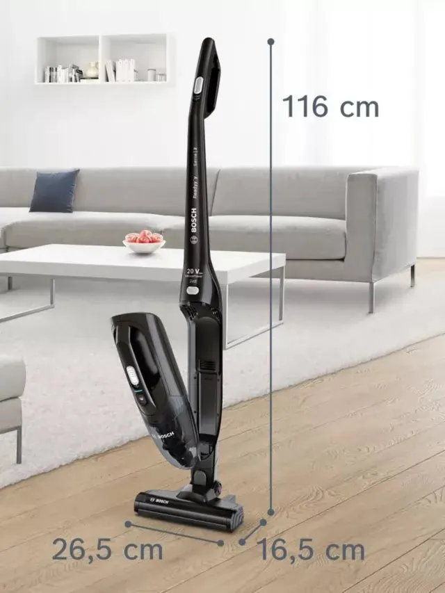 Bosch BCHF220GB Cordless Vacuum Cleaner with up to 44 Minutes Run Time - Black