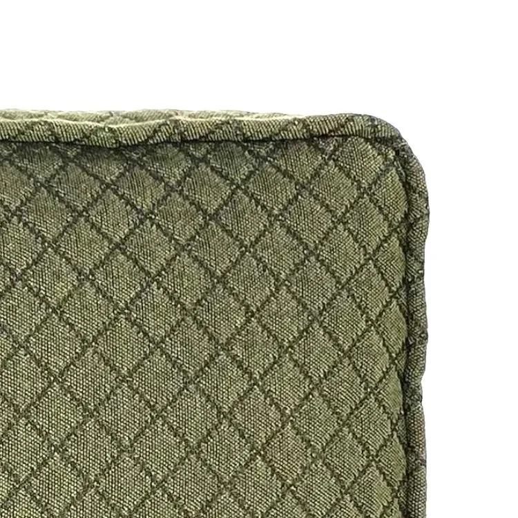 Bosque Green Button-Tufted Throw Pillow 16x16x2