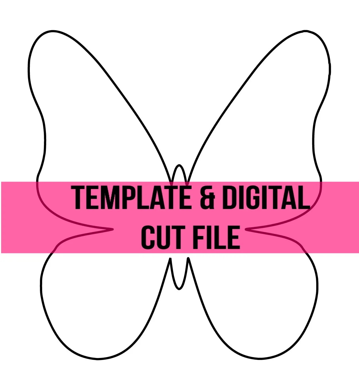 Butterfly Template & Digital Cut File