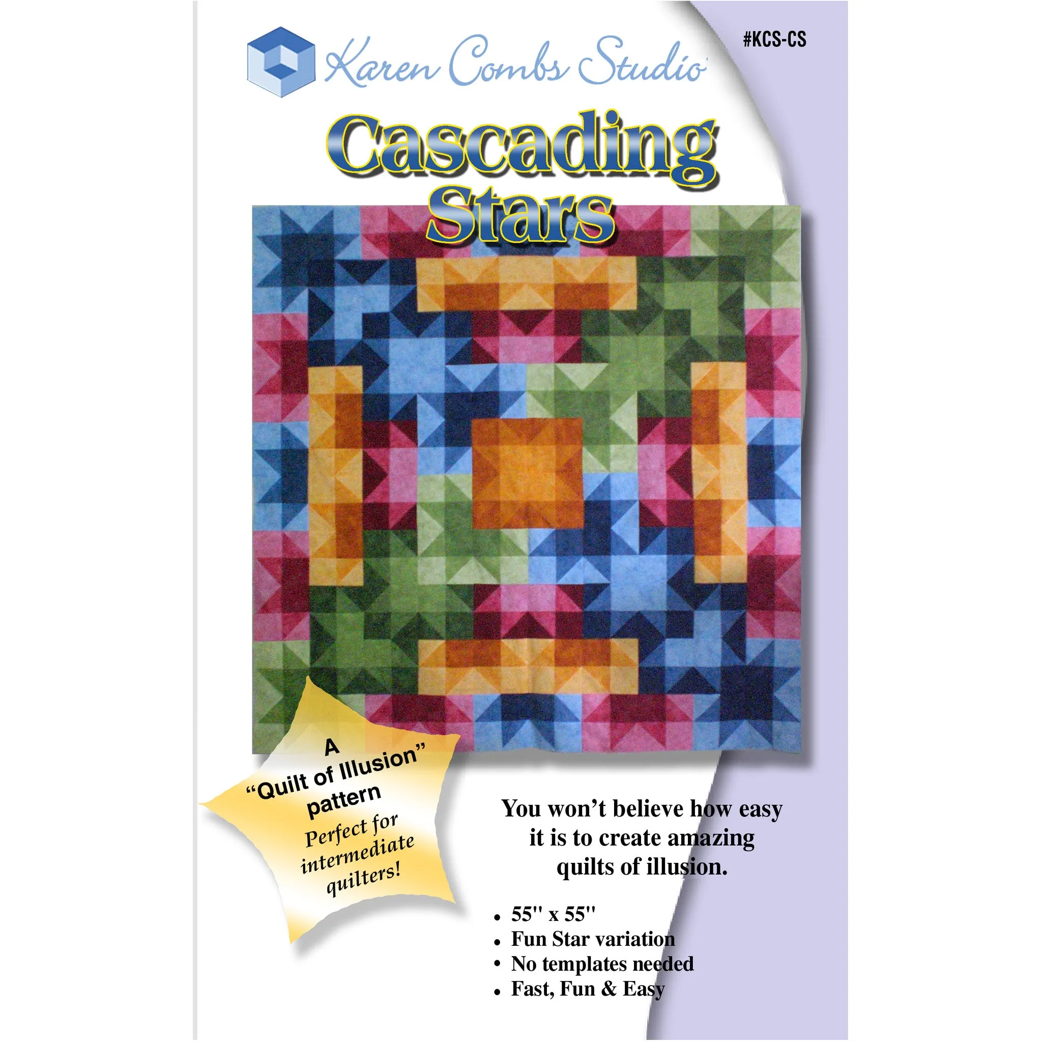 Cascading Stars Quilt KCS-CSe - Downloadable Pattern