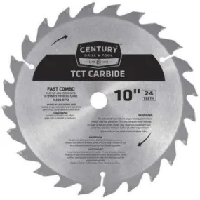 Century Drill & Tool 09930 10 24t Carbide Blade