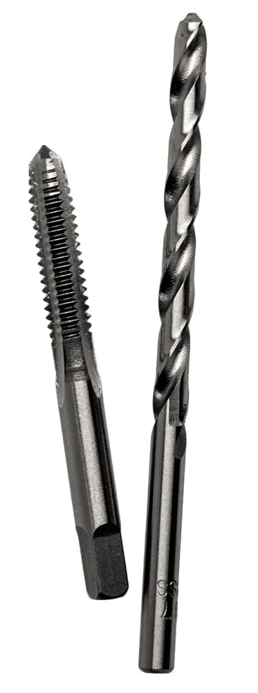 Century Drill And Tool Carbon Steel Plug Tap 3/8-16 And 5/16″ Brite Drill Bit Combo Pack