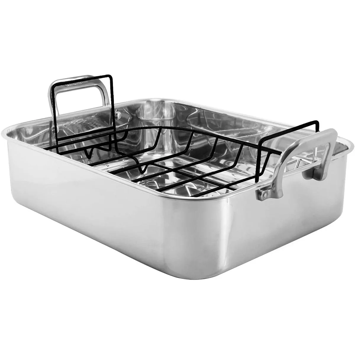 Chantal Stainless Steel Roaster w/ Nonstick Rack (15.5" L x 12.25" W x 4" H)