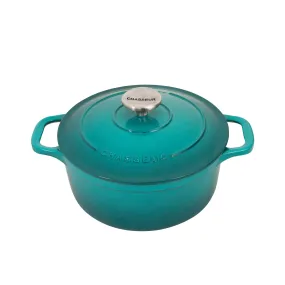 Chasseur Round French Oven 24cm - 4L Mediterranean Blue