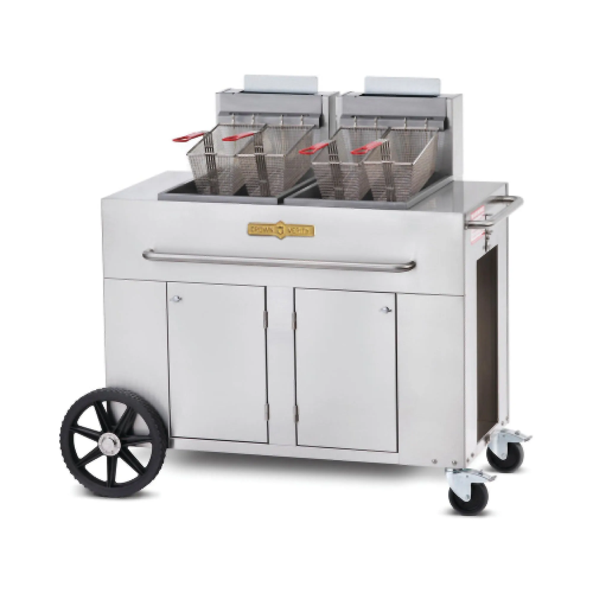 Crown Verity CV-PF-2NG 40 lb. Double Tank Natural Gas Outdoor Fryer - 180,000 BTU