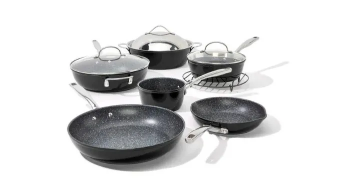 Curtis Stone Dura-Pan Nonstick 10-piece Chef's Cookware Set (Open Box) - Ships Quick!