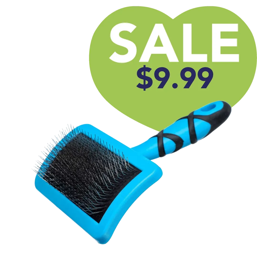 Curved Firm Slicker Brush Medium by Groom Professional