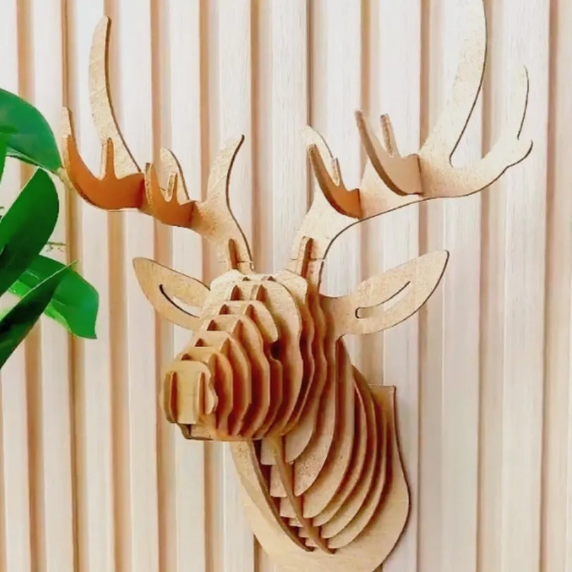 Deer Wall Decor| DXF,SVG | Wood,Art,Gift,Home Decor