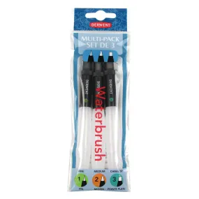 Derwent Watercolor Brush Pack of 3