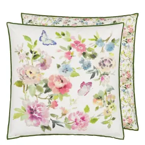 Designers Guild Fiore D'acqua Peony Coton Decorative Pillow